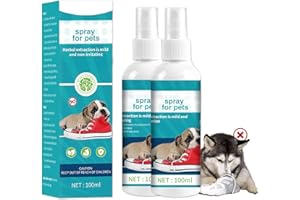 2Pcs Anti Chew Spray for Dogs, No Chew Bitter with Apple Spray for Dogs, Safe for Paws Furniture Shoes & More, Training & Beh
