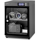 AUTENS 30L Dehumidifying Dry Cabinet Box, Digital Control Noiseless and Energy Saving, for DSLR SLR Camera Lens and Electronic Equipment Storage,Temperature Humidity LED Dual Screen