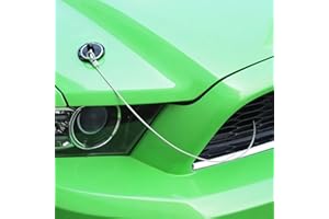 CheroCar Hood Pins Latch Lock Appearance Kits Universal Style, with Any Car, Exterior Accessories, CNC Aluminum Alloy, Black