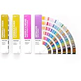 Pantone Solid Guide Set | 4-Deck for Graphics &amp; Print [NEW VERSION] | Complete spot bundle with 2,614 traditional, 655 metallic, 154 pastel, and 56 neon colors across 4 portable fan decks.