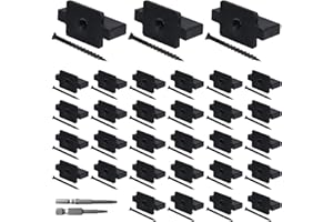 SAPIENTIAL CREATION 400PCS Hidden Fasteners Hidden Deck Fasteners for Composite Decking Board Fasteners Composite Deck Fasteners with Screws