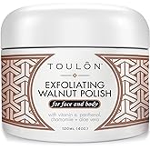 Exfoliating Face Wash Exfoliate Scrub - Pore Cleaner Natural Walnut Exfoliator for Face & Body for Men and Women. Facial Exfoliant