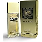 United Scents 24K GOLD Eau de Parfum for Men, 3.4 Fl Oz, Notes: Blood Orange, Grapefruit, Mint