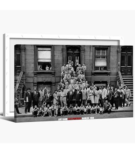 Amazon.com: Jazz Portrait - Harlem, 1958 2X Matted 28x39 Large