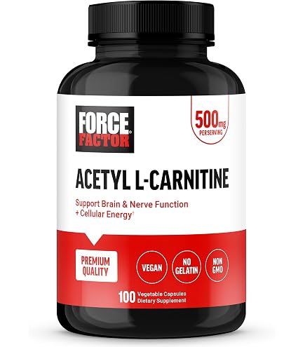 Amazon.com: Force Factor L-Carnitine Supplement, L Carnitine Tartrate  1000mg Capsules to Convert Fat Into Energy, Support Muscle Recovery, and  Boost Exercise Performance, Vegan, Non-GMO, 90 Tablets : Health & Household