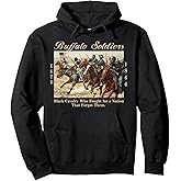 African American Black History Military USA Buffalo Soldiers Pullover Hoodie