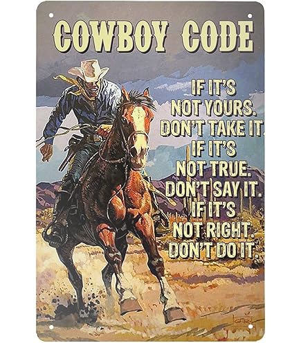 Amazon.com: Super durable The Code of The West Cowboy with