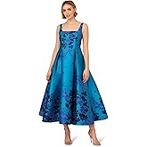 Adrianna Papell Womens Border Jacquard Dress