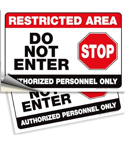 "Stop - Employee Entrance Only" Sign | 12x12 Inches | Durable 55 Mil HDPE | USA Made - View #5