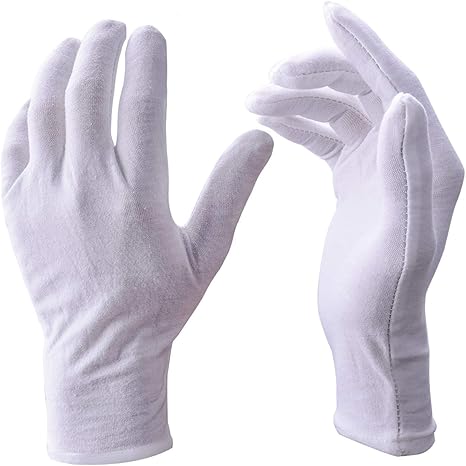 gants de coton soin des mains