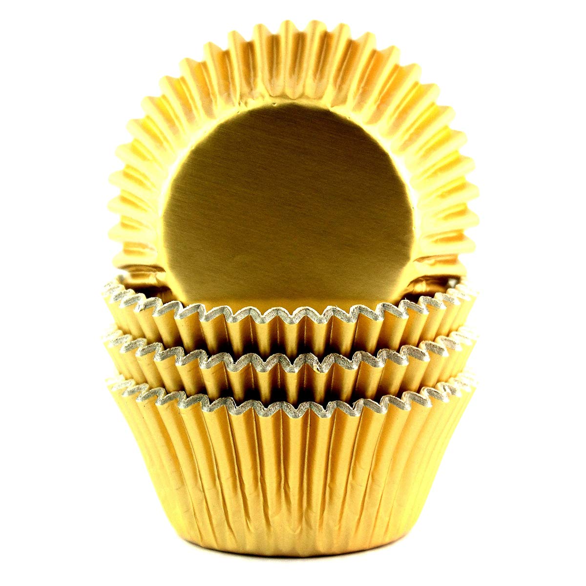 Eoonfirst Foil Cupcake Liners Standard Baking Cups 100 Pcs (Gold)