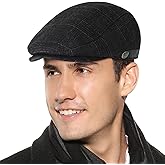 Sumolux Mens Newsboy Hat Flat Cap Gatsby Newsboy Lvy Irish Hats Driving Cabbie Hunting Cap