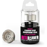 BITEHARDER Snowmobile Carbide Stud Sharpener, Pro Series | Fast Full-Track Sharpening, Premium Snowmobile Stud Maintenance Tool Used with Die Grinders