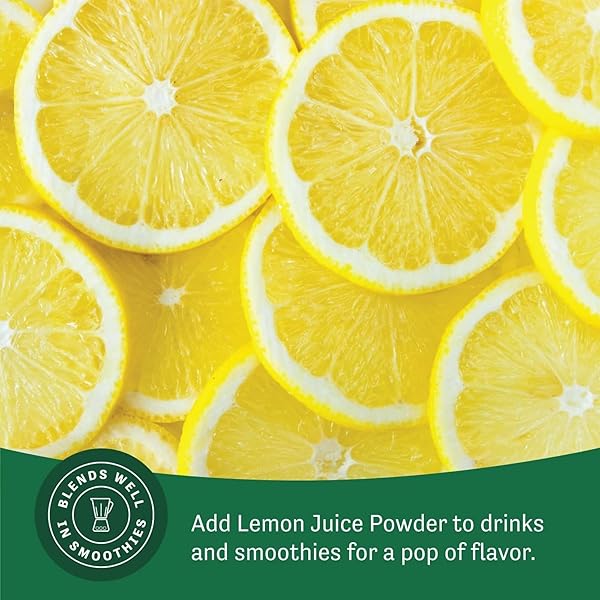 JUDEE’S LEMON JUICE POWDER – 4 OZ – DELICIOUS AND 100% GLUTEN-FREE – GREAT FOR SMOOTHIES, SHAKES, MIXED DRINKS, FRUIT TARTS, AND GLAZES – FRESH LEMON FLAVOR