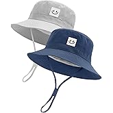 FURTALK Baby Sun Hat Smile Face Toddler Boys Girls Bucket Hat 0-5 Years Kids UPF 50+ Sun Protection Summer Hats