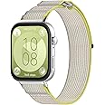 TenCloud Bands Compatible with Huawei Watch Fit 3 Band Nylon Strap Breathable Adjustable Stretchy
