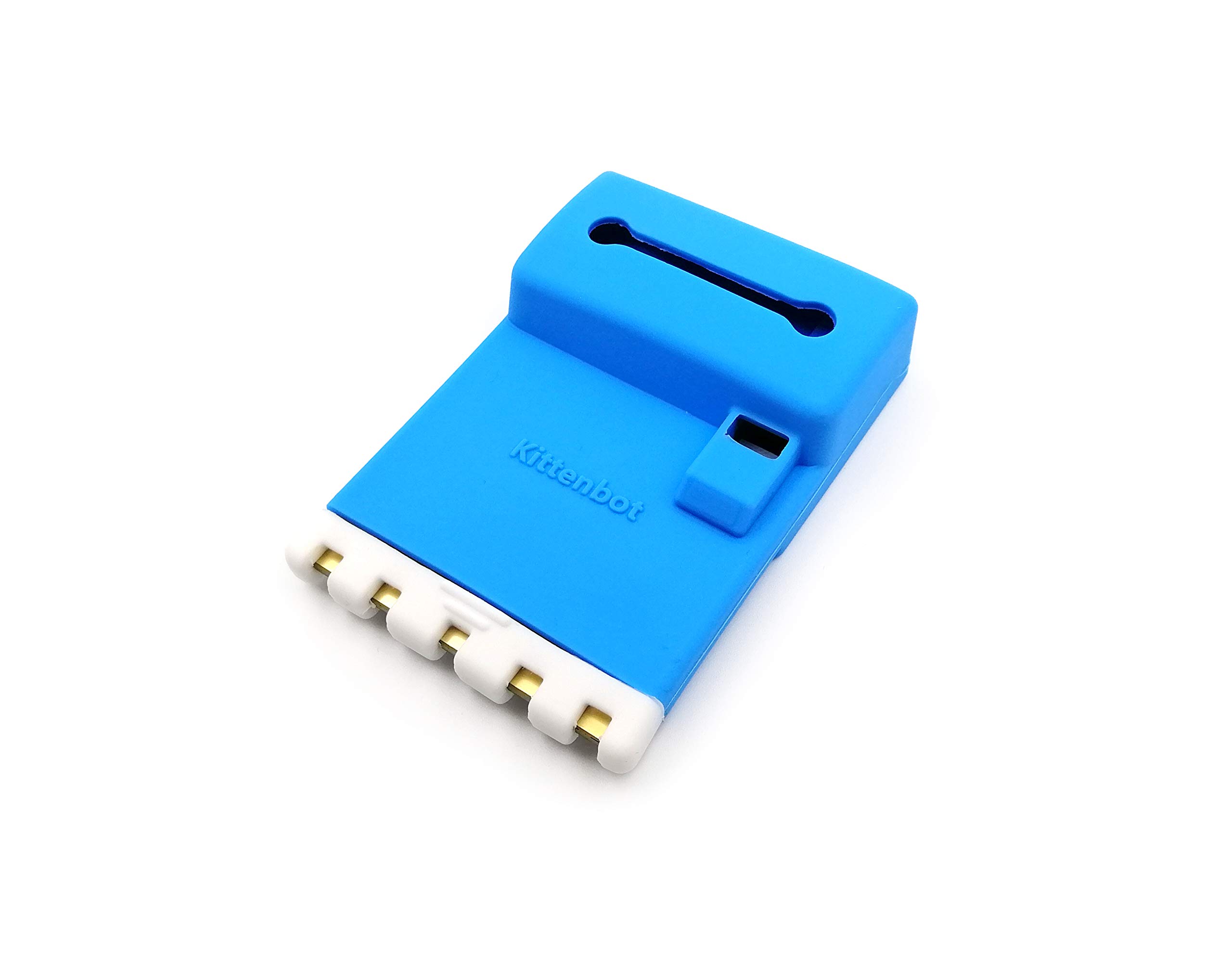 Kittenbot Meowbit Card-Sized Retro Game Computer Codable Console for Microsoft Makecode Arcade & Python Video Game Compatible Micro:bit Expansion Board for Robot Building Without Battery(Blue)