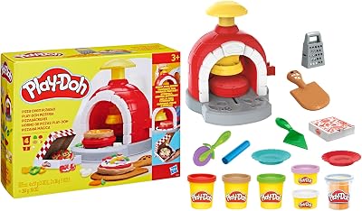 Play-Doh Kitchen Creations Pizza Oven Set with 6 Colors and Tools
