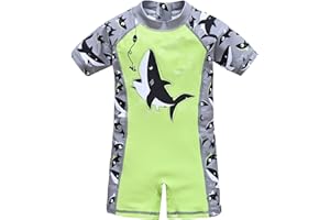 kavkas Baby Boy One Piece Swimsuit Shark Bathing Suit 12 Months to 8 Years