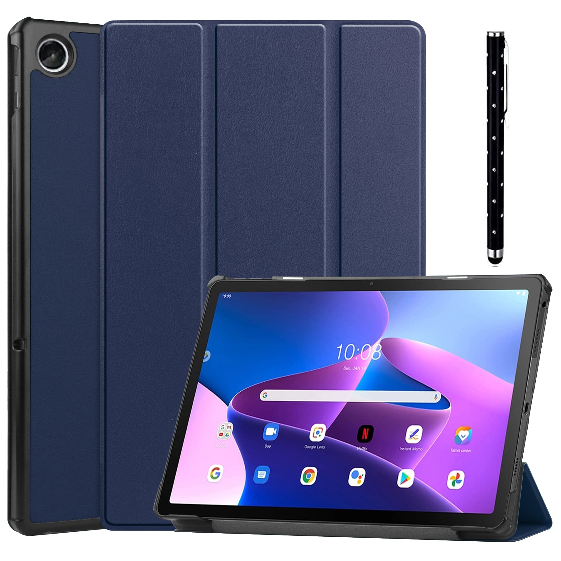 Acelive Case Cover Compatible with Lenovo Tab M10 Plus 10.6 Inch (3rd Gen) Tablet TB-125F TB-128F 2022 Release