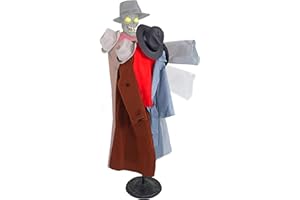 Haunted Hill Farm Life-Size Animatronic Coatrack Monster by Tekky Halloween Decoration with Motion-Activated Sounds
