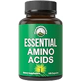 All 9 Essential Amino Acids Supplement. Capsules with 3X More Leucine for Muscle Recovery, Growth. EAA Supplement Better Than BCAA / BCAAS Branched Chain Aminos Acid. USA Tested EAAs for Men + Women
