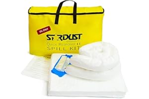 Stardust Spill Products Oil-Only Spill Kit – OSHA Compliant Solution for Vehicles, Industrial, & Restaurant Use, Emergency Response Oil Cleanup, Single Pack