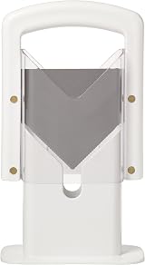 KitchenCraft Bagel Slicer Cutter White Plastic Carbon Steel Gift Box view 3