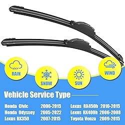 Gavimnal® 26"+22" Silicone Wiper Blades