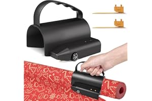 WJQYFJJS Wrapping Paper Cutter with 3 Replaceable Blade Sets, Christmas Gift Wrap Cutter Tool Tube, Wrapping Paper Roll Cutter slider for Birthday Holiday Christmas Wrapping Paper Gift