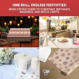 Kraft & Co Christmas Wrapping Paper 2 Pack 44.5cm x 25m Kraft Paper 100gsm view 5