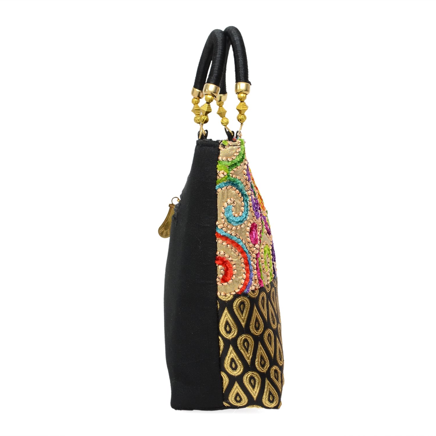 bagaholics ethnic silk brocade clutch handbag gift for women