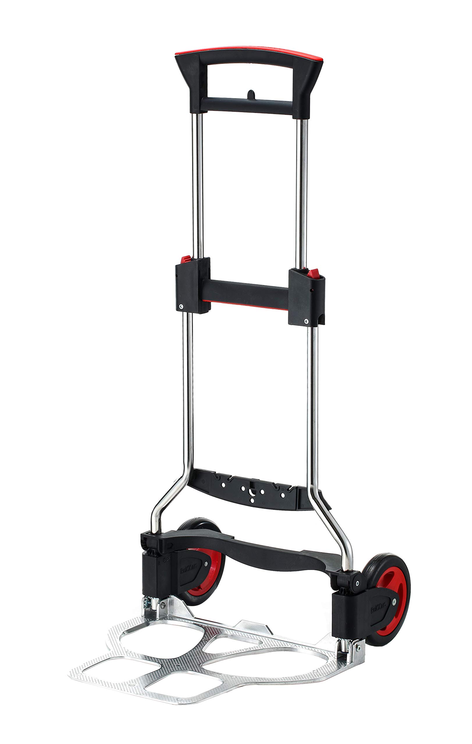 RuXXac Exclusive 2234-81V3 Folding Sack Truck 125 kg Load Capacity Space-Saving Packaging Intelligent Folding Technology Including Mounting System Ergonomic Handle High-Quality Stainless Steel Frame