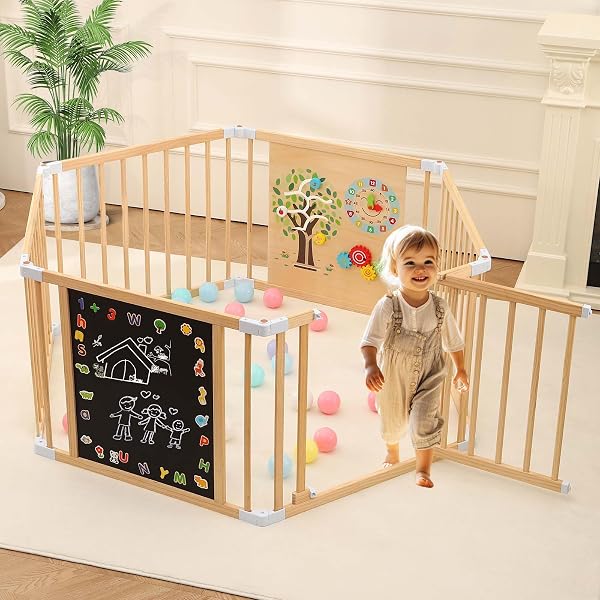 2PCS Angle Connectors For OMYBaby Wood Playpen - Adjustable 0° To 180° Foldable Playard Accessories