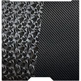 Sahvaim 355x346mm H2D Build Plate for Bambu Lab H2D/H2S,Double Sided PEO PET Flexible Removable Spring Steel Heated Printing Bed Platform,Removable Heated Bed for H2D Combo/H2S(Carbon Fiber+Diamond)
