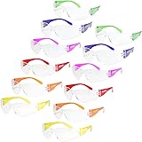 JORESTECH Kids Safety Glasses UV Protection Anti Scratch Clear Frameless with multi color temples Glasses, Meets ANSI Z87+ St