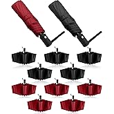 Wesiti 10 Pack Rain Umbrellas Bulk Automatic Open Close Collapsible Umbrella for Men Women