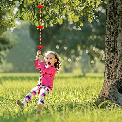 Amazon Com Acazon Climbing Rope Swing With Platforms Disc Swing