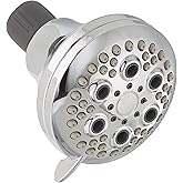 Peerless Delta-Faucet 76551C Water-Saving Five Spray Massage Shower Head, 2.0 gpm, Chrome