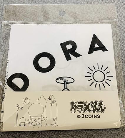 Amazon Co Jp ドラえもん In 3coins ハンカチ ドラえもん ドラミちゃんbk柄スリーコインズ スリコ ホビー