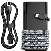 YUERYE Slim 65W USB C Laptop Charger Compatible with HP Spectre X360, EliteBook,Envy,Elite X2,Zbook,Pavilion,ProBook,Chromebo