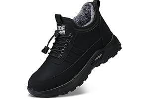 SHIBEVER Winter Snow Boots for Women: Warm Fur Lined Ankle Booties Comfortable Slip on Waterproof Outdoor Short Shoes