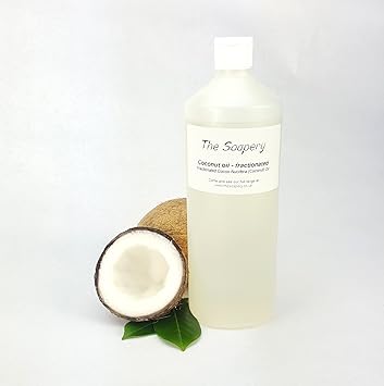 Kokosöl Fraktioniert 1 Liter - 100% Rein und Natürliches Flüssig Öl