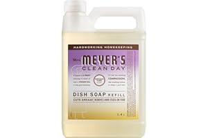 Mrs. Meyer's Clean Day Liquid Dish Soap Refill, Compassion Flower Scent, 1.4L Bottle