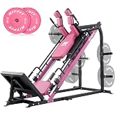 RitFit 3-in-1 Leg Press &amp; Hack Squat Machine, 1500LB Capacity | Steel Frame with Roller Bearings, Rock-Textured Footplate, Weight Storage and Compact Space-Saving Design