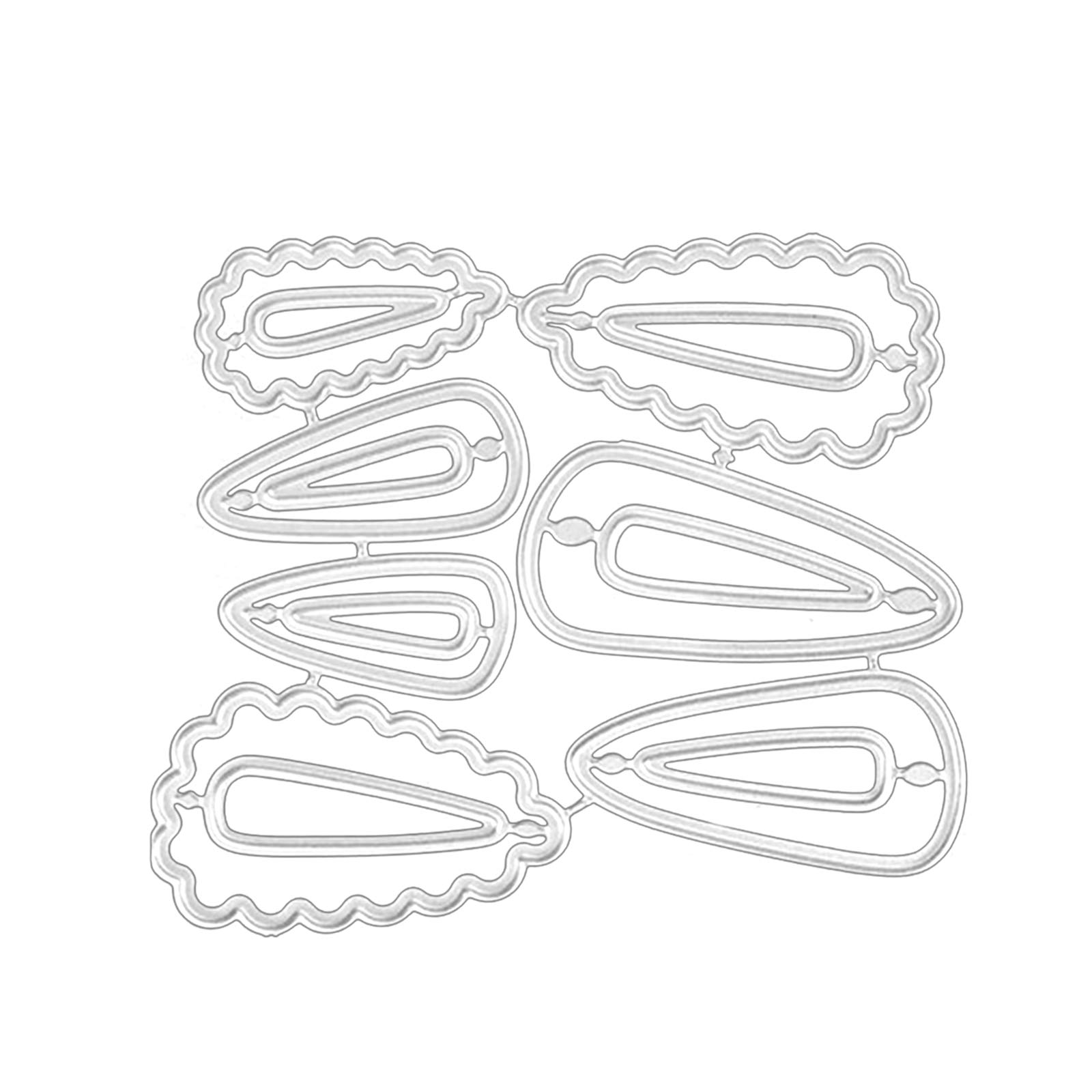 Baiyao Hairpin Metal Cutting Dies Stencil Scrapbooking DIY Album Stamp Paper Card Emlettering Decoration Craft