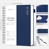 EMS HOI A4 Notebook 300 Pages 100gsm PVC Cover Spiral Blue 21.5x27.9cm view 3