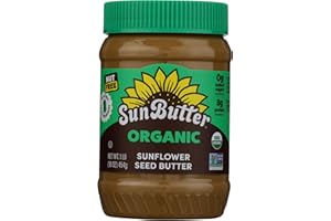 SunButter Organic Sunflower Seed Butter, 16 oz Nut-Free Spread with 7g Plant-Based Protein, Roasted Rich & Savory Flavor, Smooth Texture | Vegan, Kosher & Non-GMO