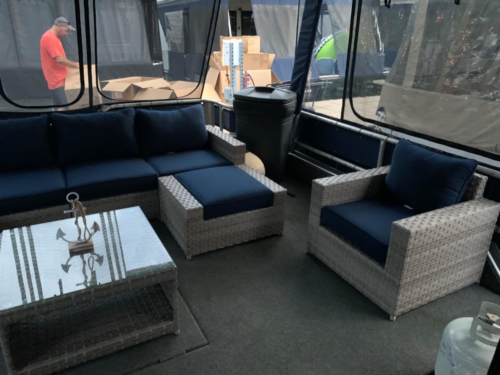 94/mo Finance SunHaven Resin Wicker Outdoor Patio Furniture Set