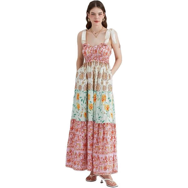 Dress the Population Womens Ariyah Fit and Flare Maxi Special Occasion,  Poppy Multi, X-Small US at Amazon Women's Clothing store